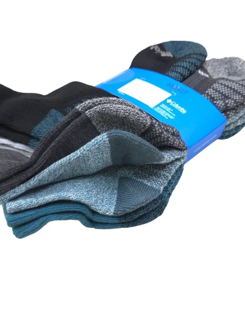 Columbia Mens Athletic Quarter Socks 6-Pack Arch Support & Mesh Ventilation